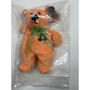 Planet Plush Peaches the Georgia Bear Plush NIB Limited Edition w/ Tag